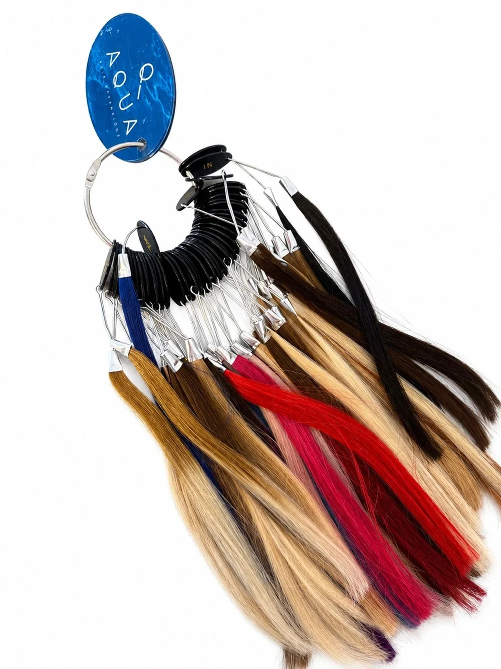 AQUA Hair Extensions Professional Ring Salon Hair Extension Color Swatch Sample